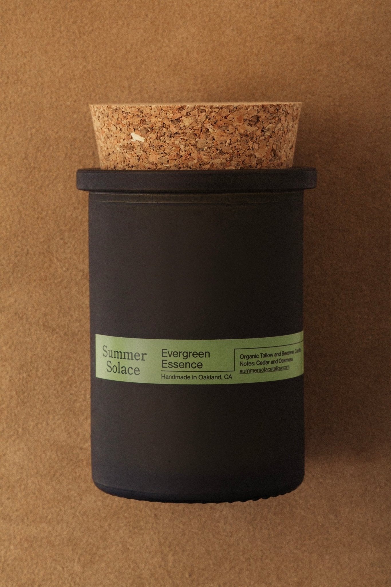 Evergreen Essence (Cedar & Oakmoss) Tallow Candle