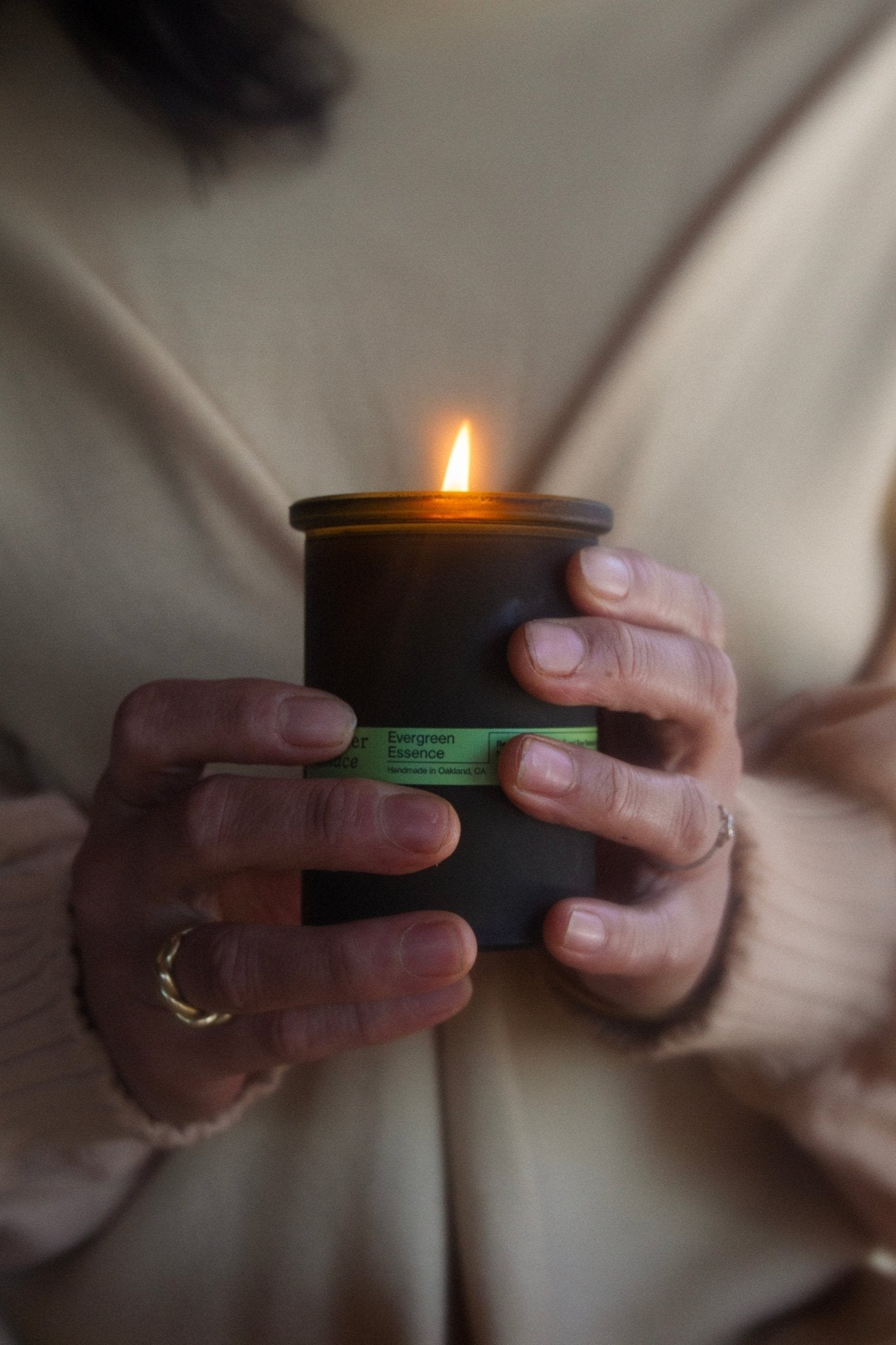 Evergreen Essence (Cedar & Oakmoss) Tallow Candle-zoom-3