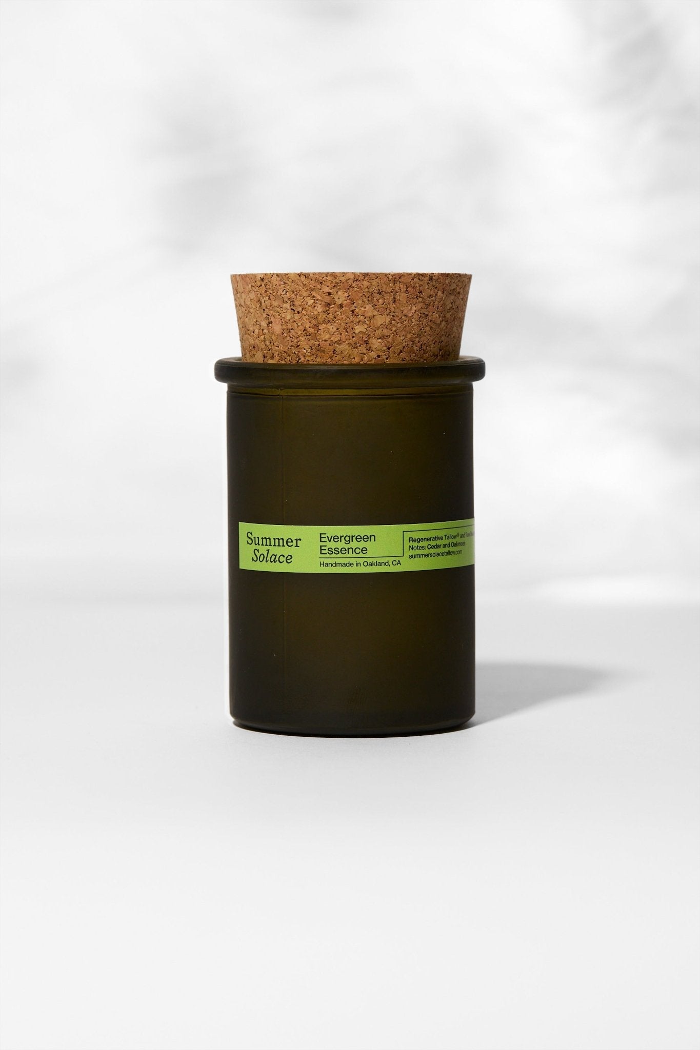 Evergreen Essence (Cedar & Oakmoss) Tallow Candle-1