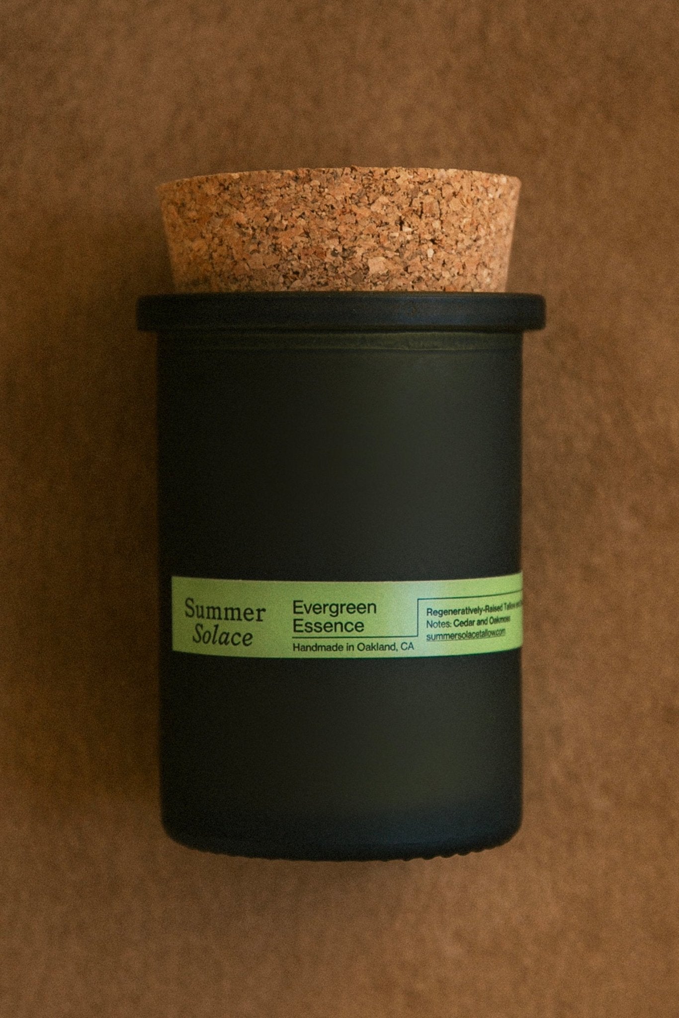 Evergreen Essence (Cedar & Oakmoss) Tallow Candle-3