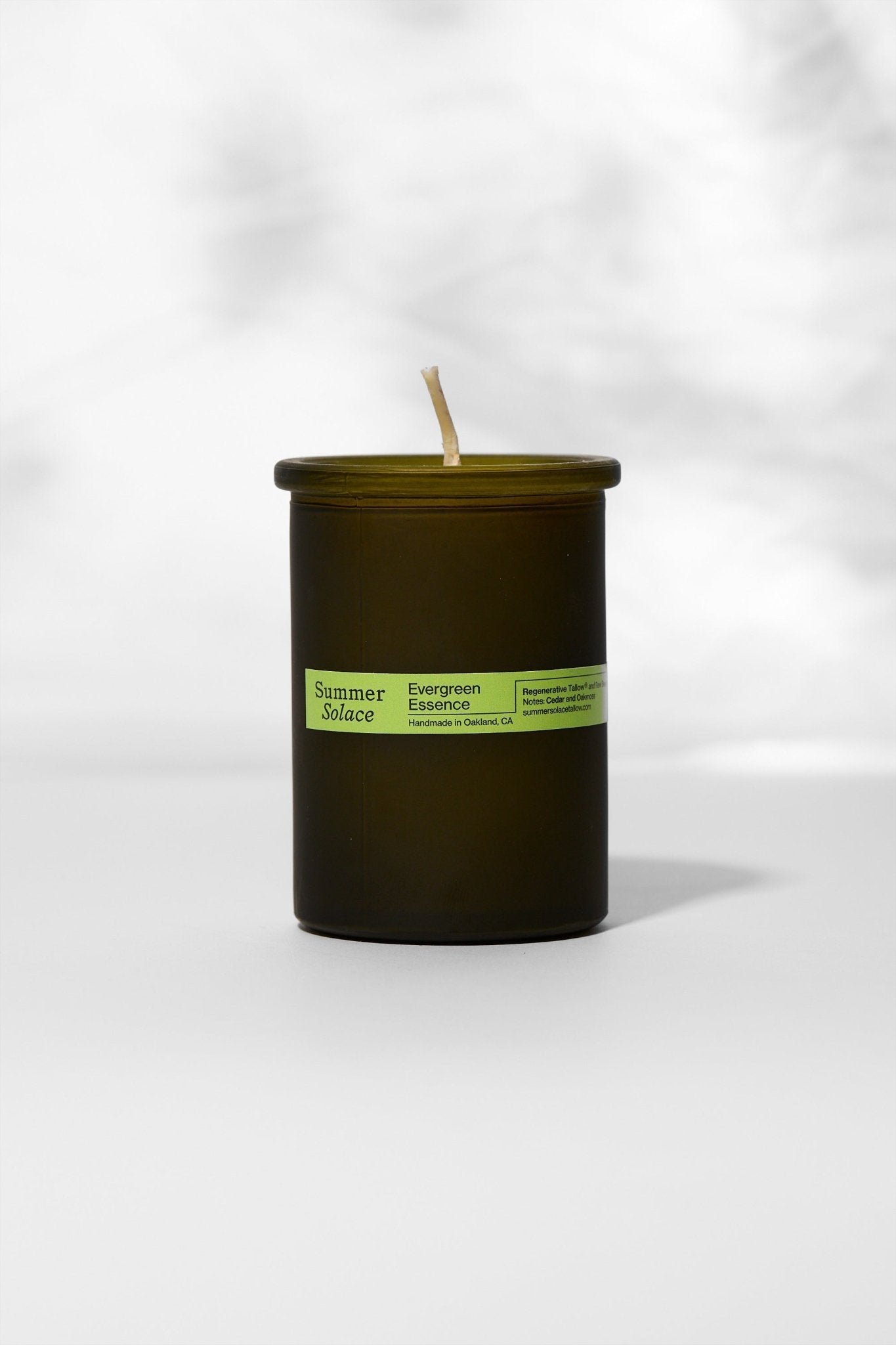 Evergreen Essence (Cedar & Oakmoss) Tallow Candle