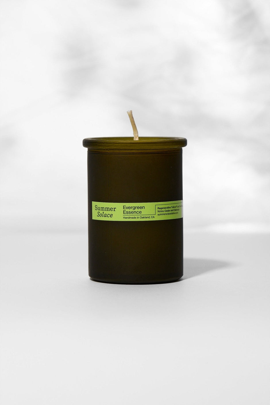 Evergreen Essence (Cedar & Oakmoss) Tallow Candle