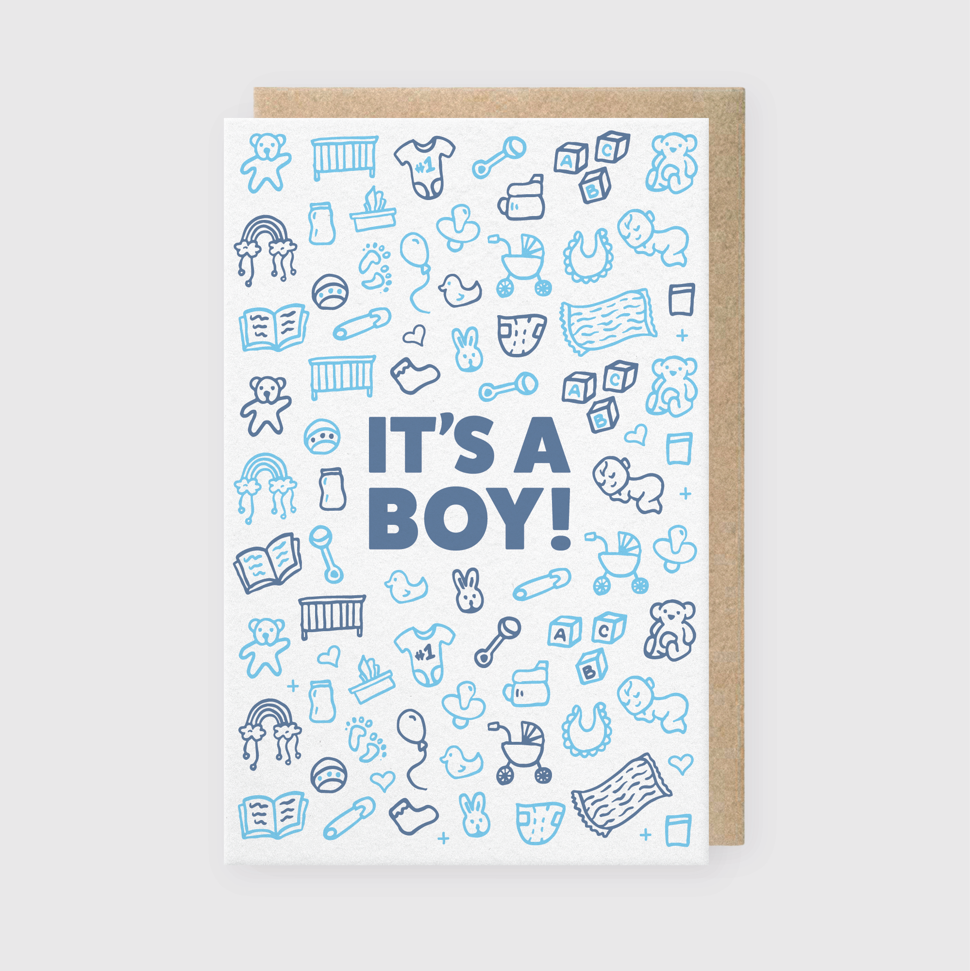 It's A Boy Greeting Card-zoom-1