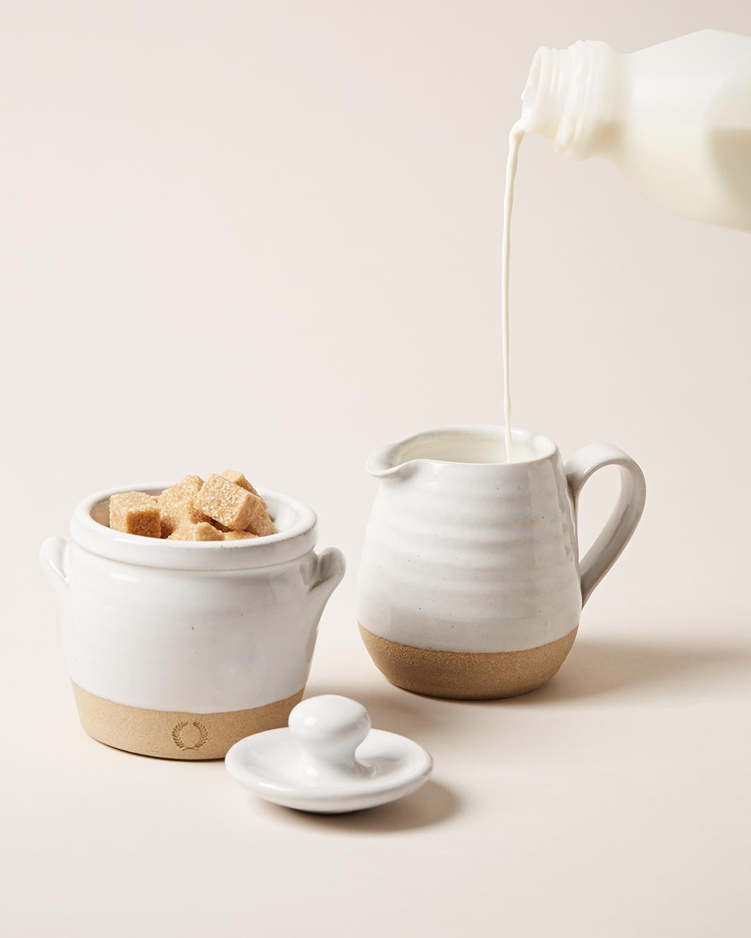 Farmer's Sugar and Creamer Set - Aware House - Farmhouse Pottery - 