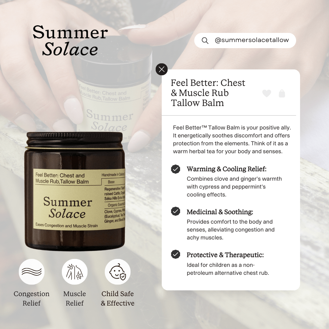 Feel Better™ Chest & Muscle Rub Tallow Balm-7