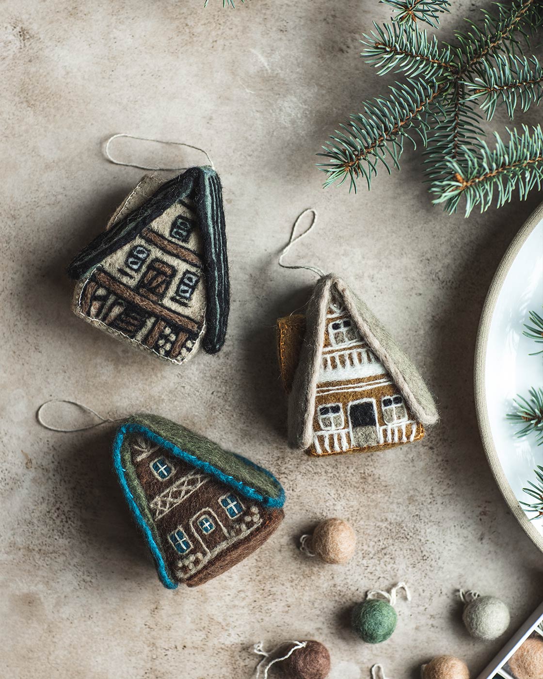 Felted A-Frame Ornament-zoom-5