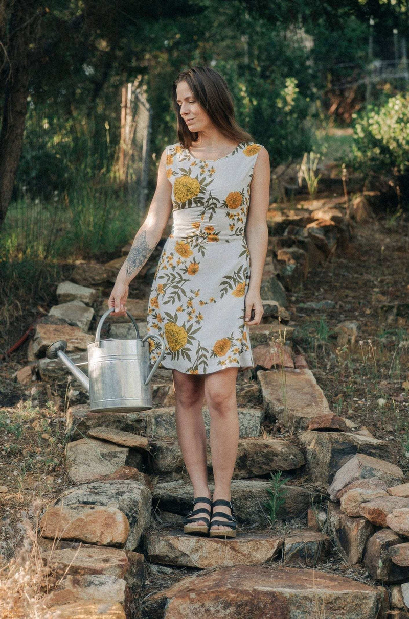 Archie Dress in Oat Marigold Linen-zoom-