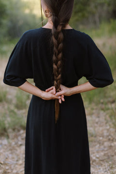 Finley Dress in Black Linen - Aware House - Field Day -