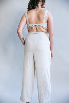 Liberty Jumpsuit in Oat Linen - Aware House - Field Day - 