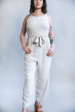 Liberty Jumpsuit in Oat Linen - Aware House - Field Day - 