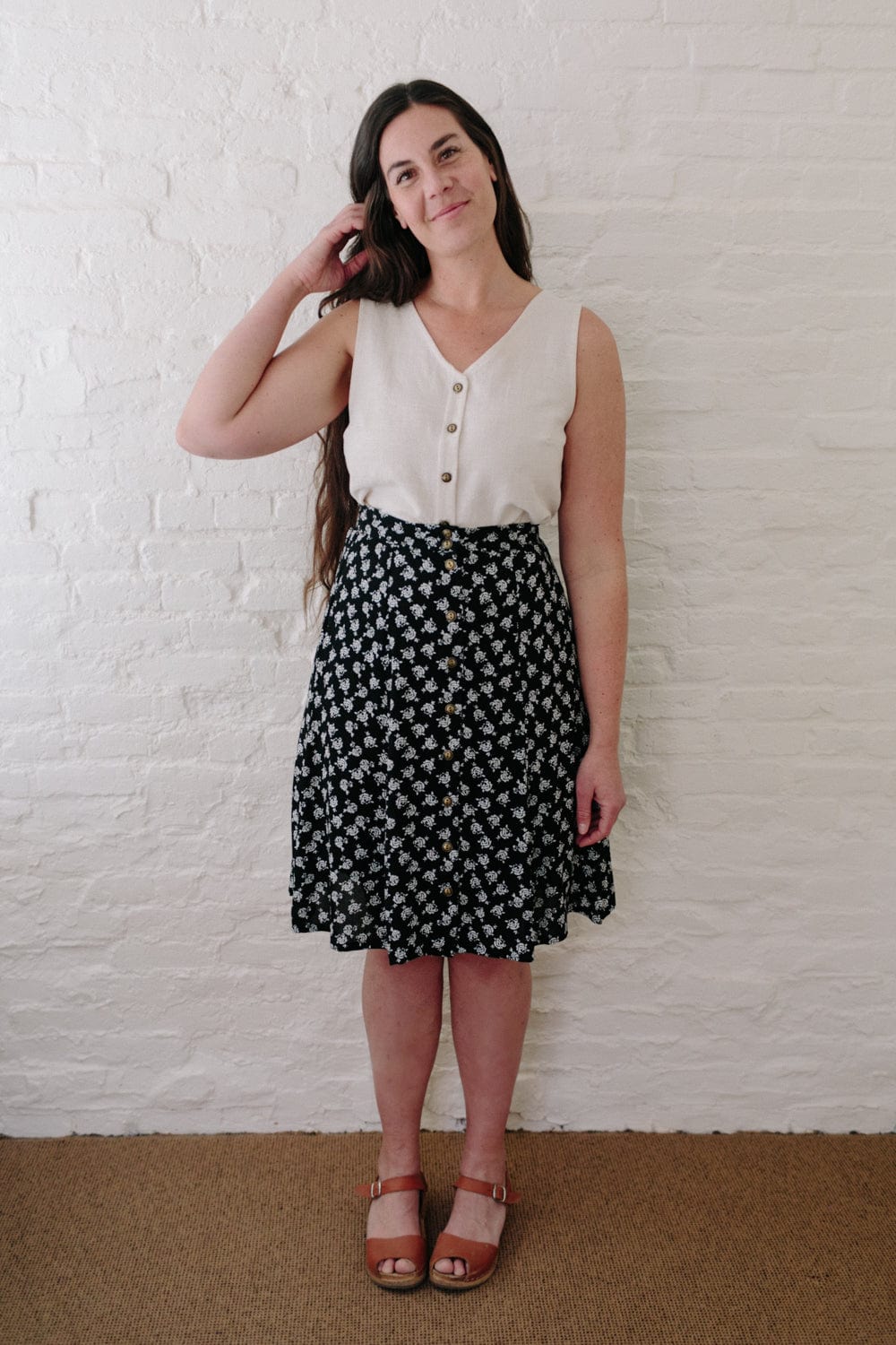 Aviva Top in Oat Linen - Aware House - Field Day - 