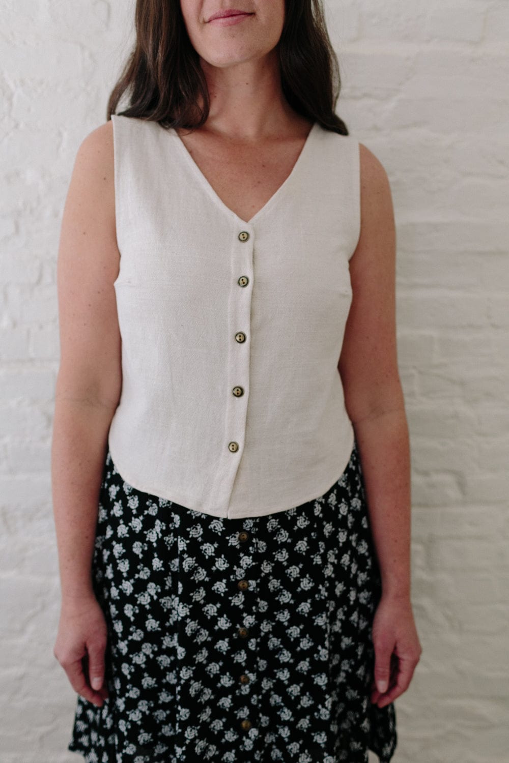 Aviva Top in Oat Linen - Aware House - Field Day - 