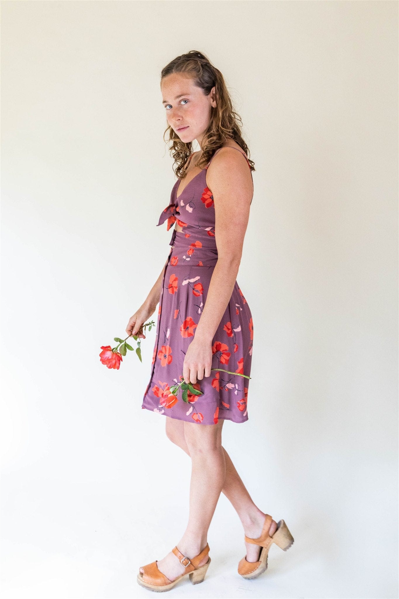 Dee Dee Top in Purple Poppy-8