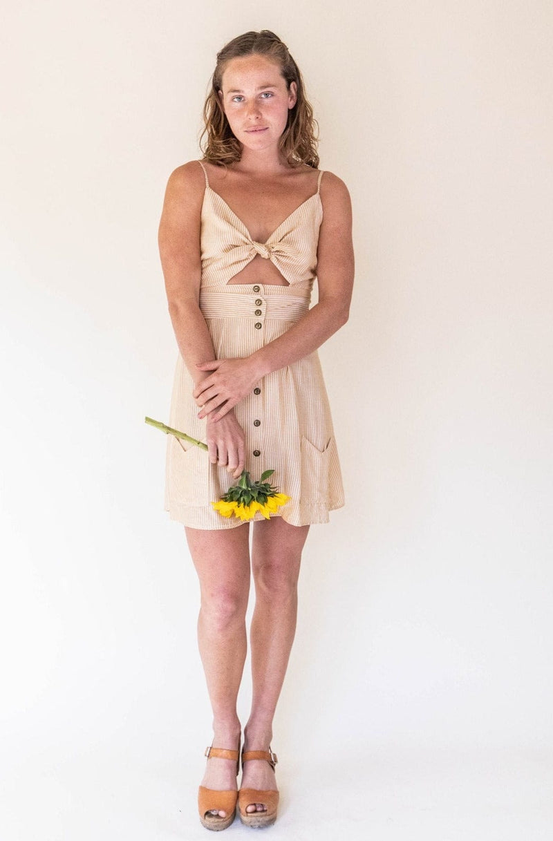 Dee Dee Top in Yellow Stripe-zoom-