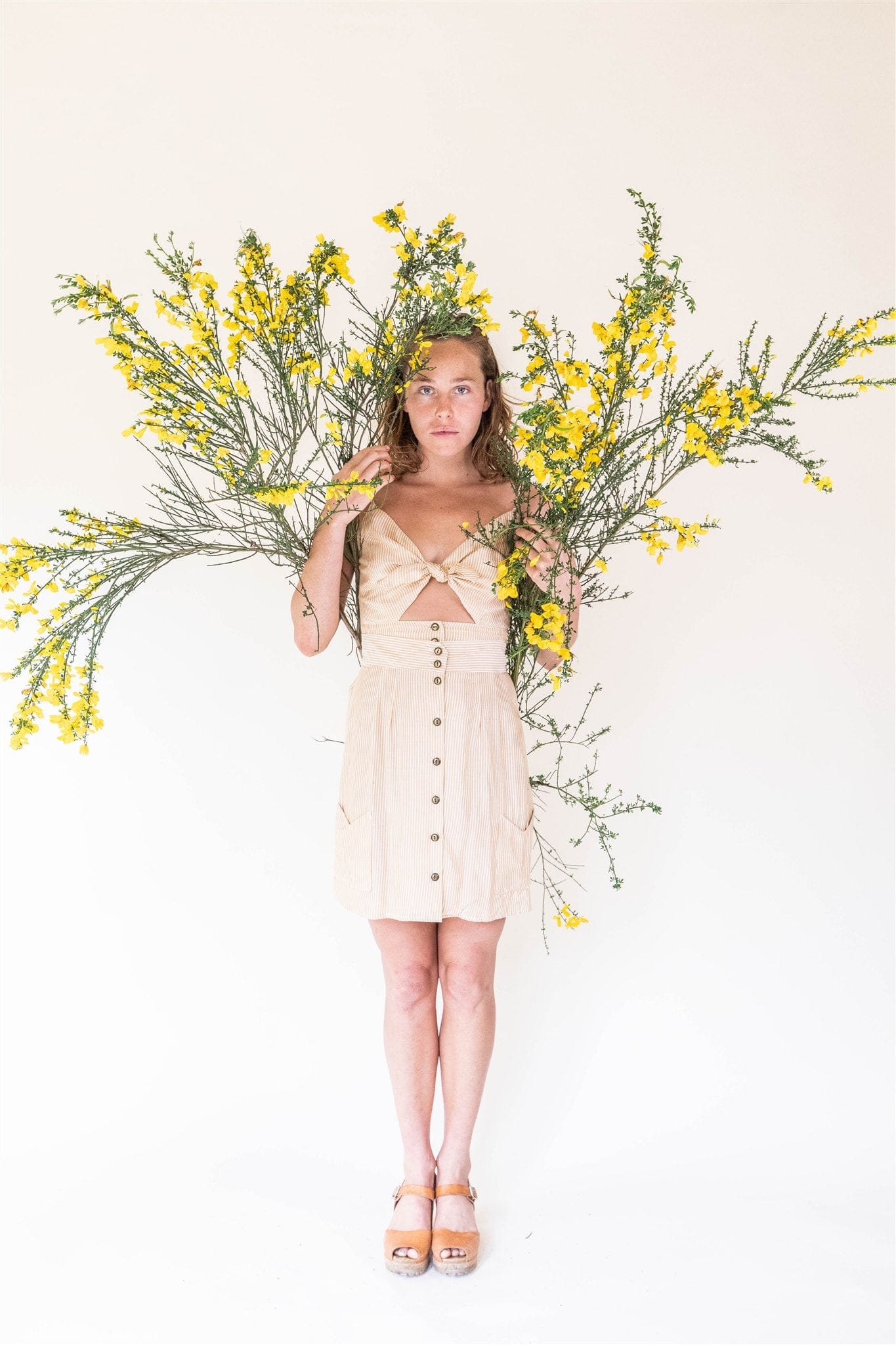 Dee Dee Top in Yellow Stripe - Aware House