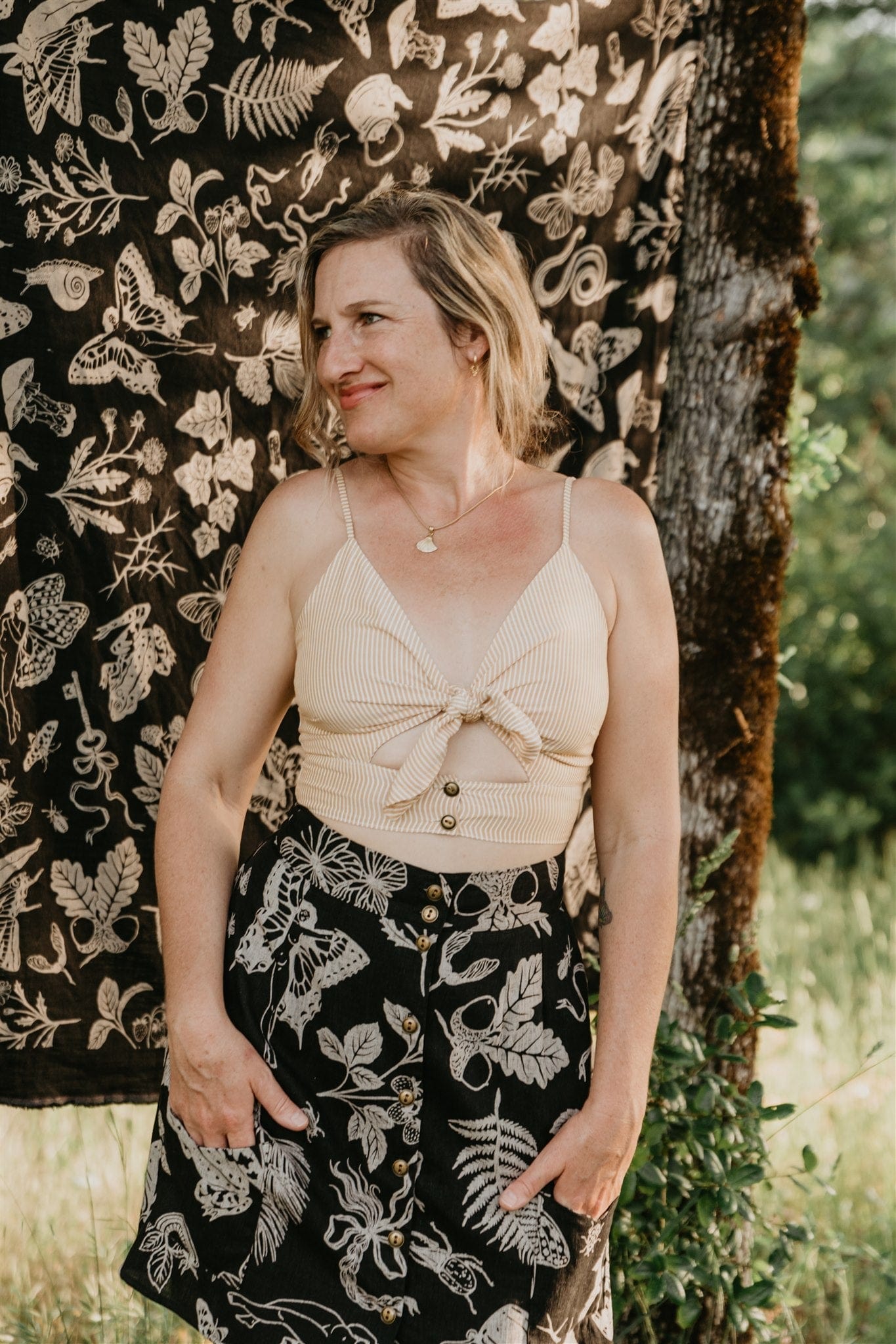 Dee Dee Top in Yellow Stripe - Aware House