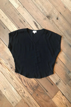 Dolman Top in Black Challis - Aware House