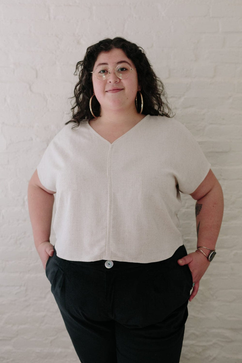 Dolman Top in Oat Linen-zoom-