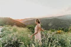 Juniper Dress in Pink Stripe - Aware House - Field Day - 
