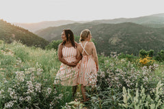 Juniper Dress in Pink Stripe - Aware House - Field Day - 