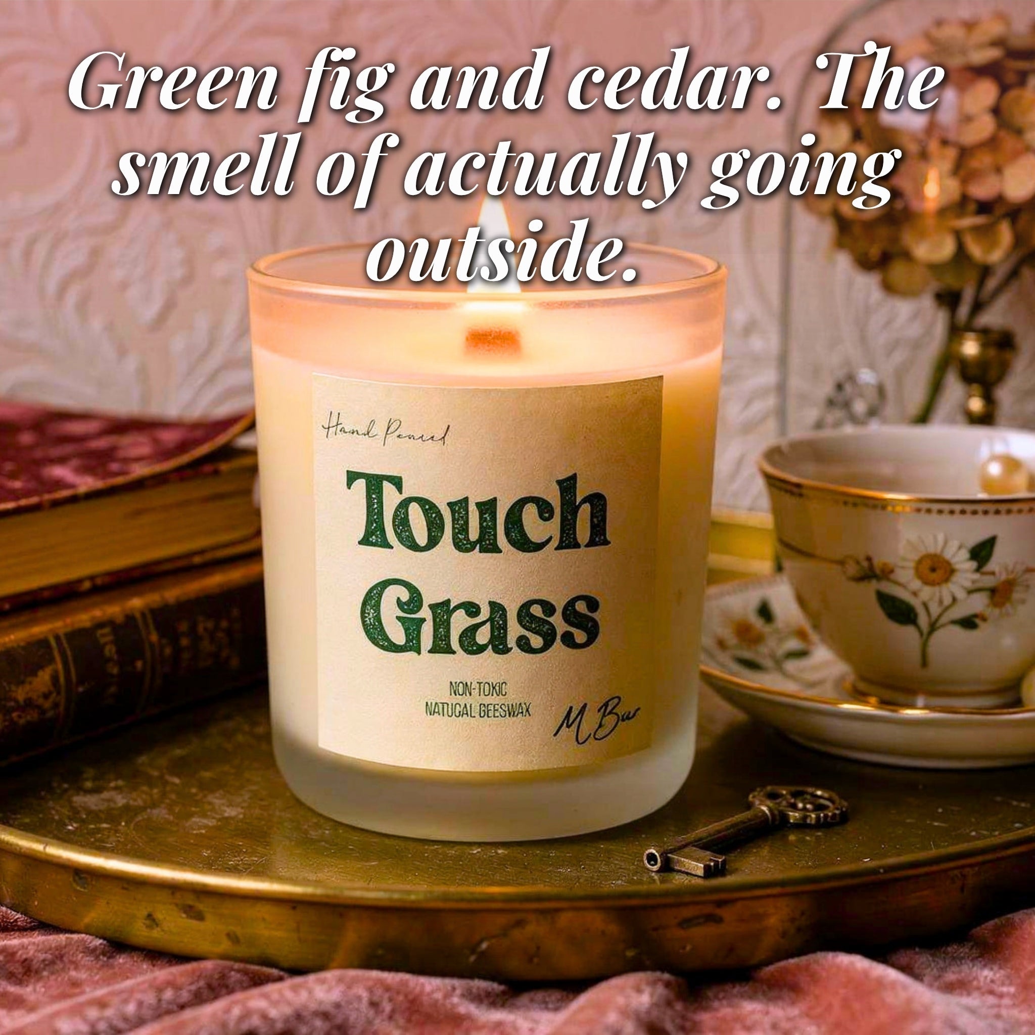 Touch Grass Beeswax Candle-zoom-8