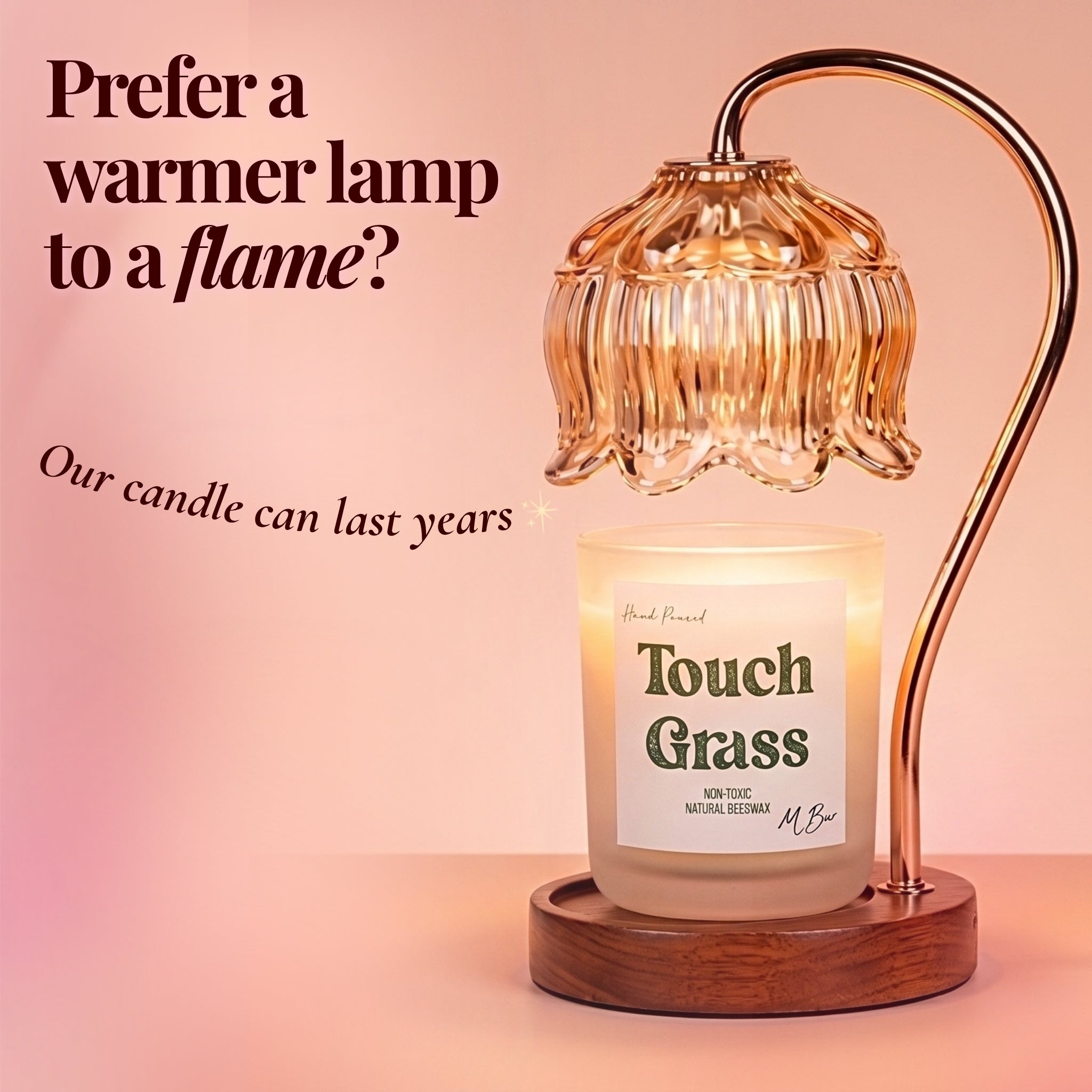 Touch Grass Beeswax Candle-zoom-4