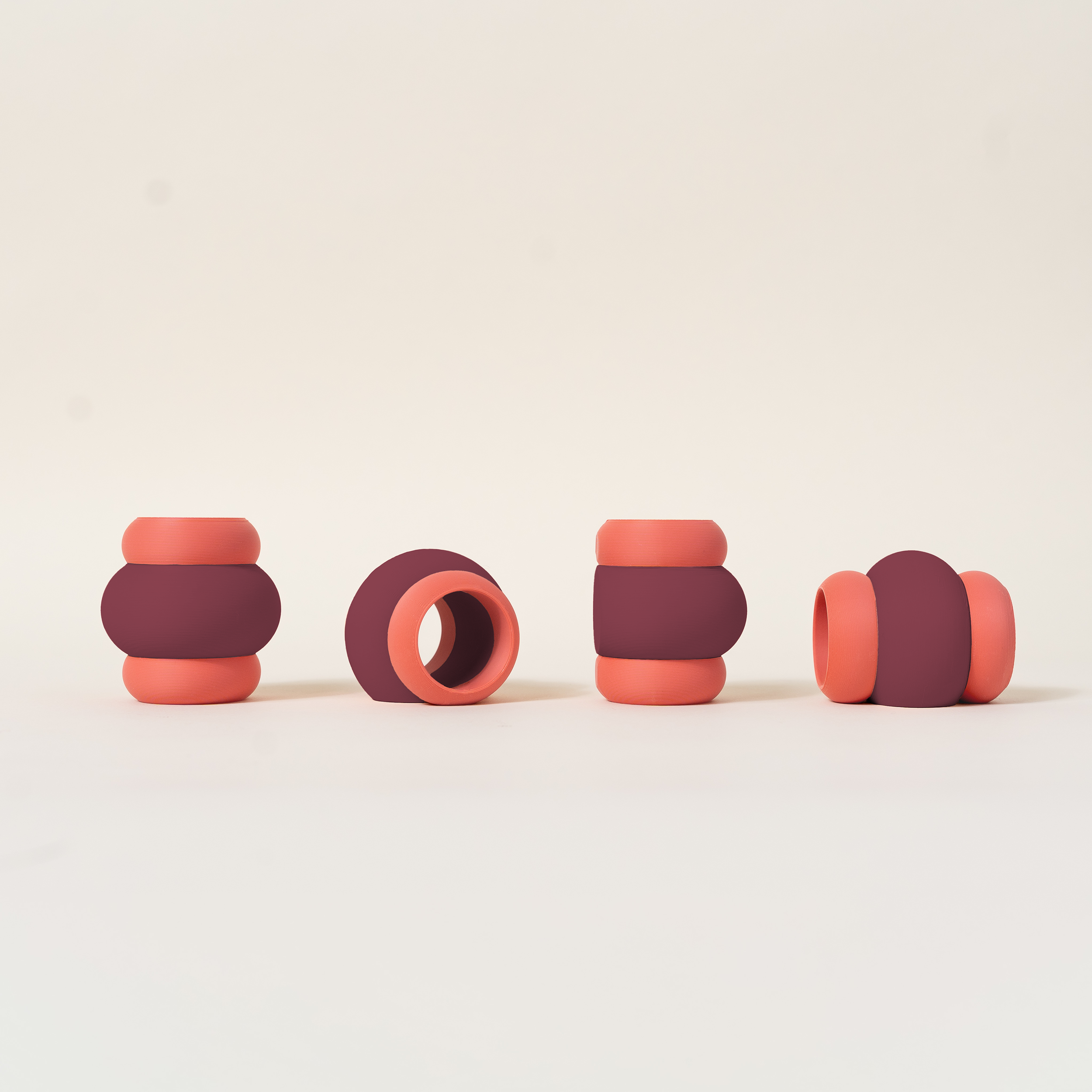 Color-Block Napkin Rings | Pomegranate-zoom-1