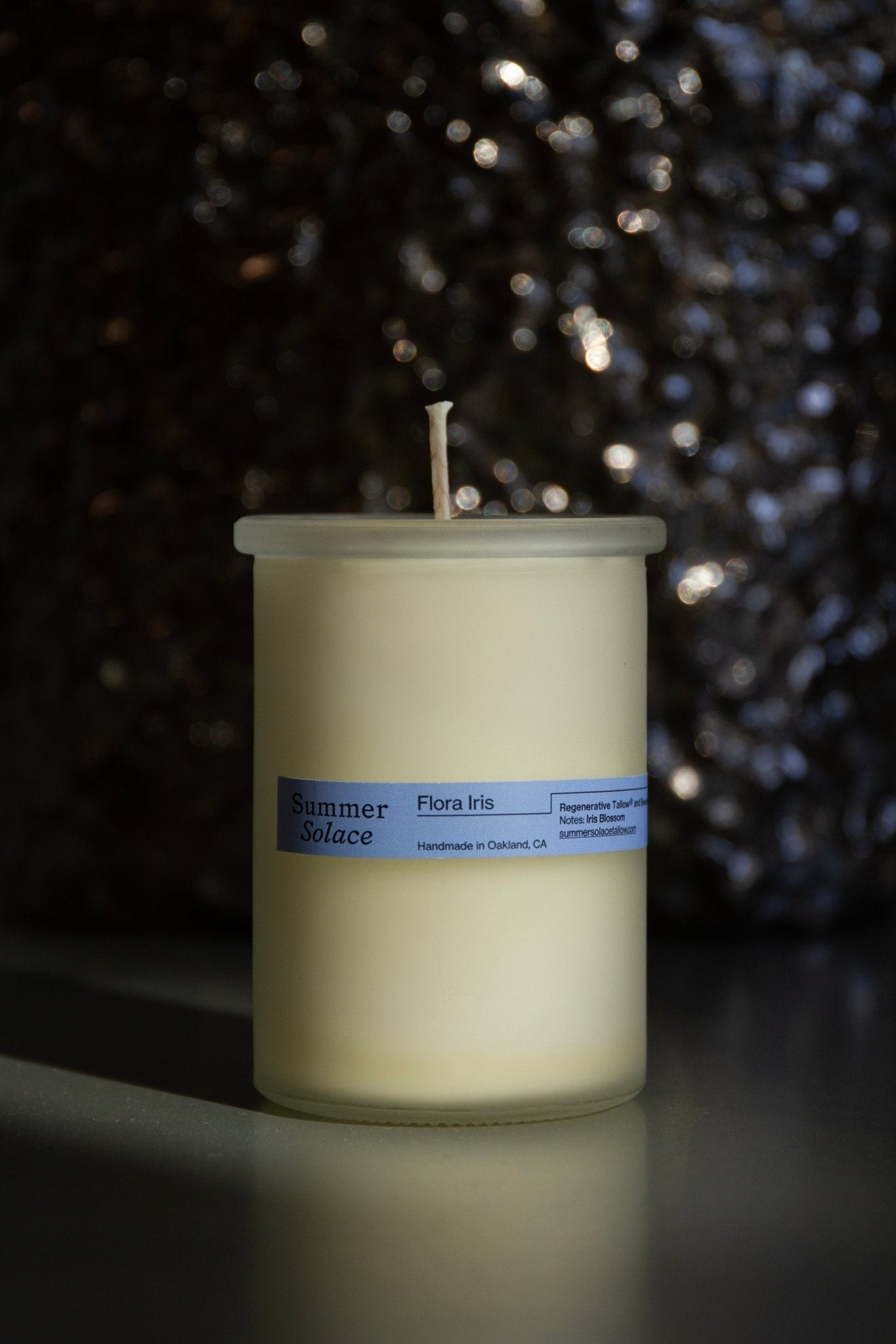 Flora Iris Tallow Candle with Orris & Palo Santo-zoom-7