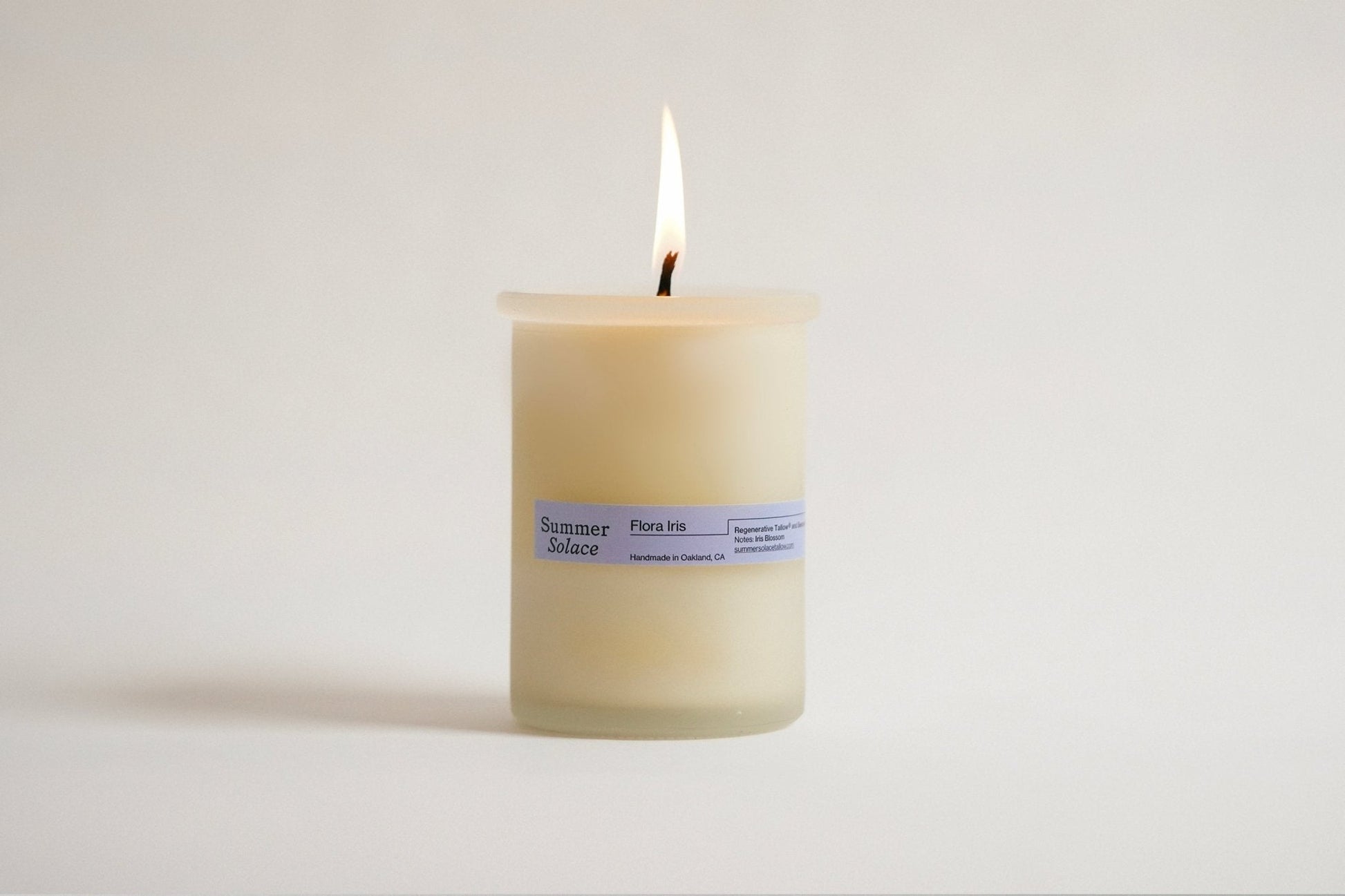 Flora Iris Tallow Candle with Orris & Palo Santo-4