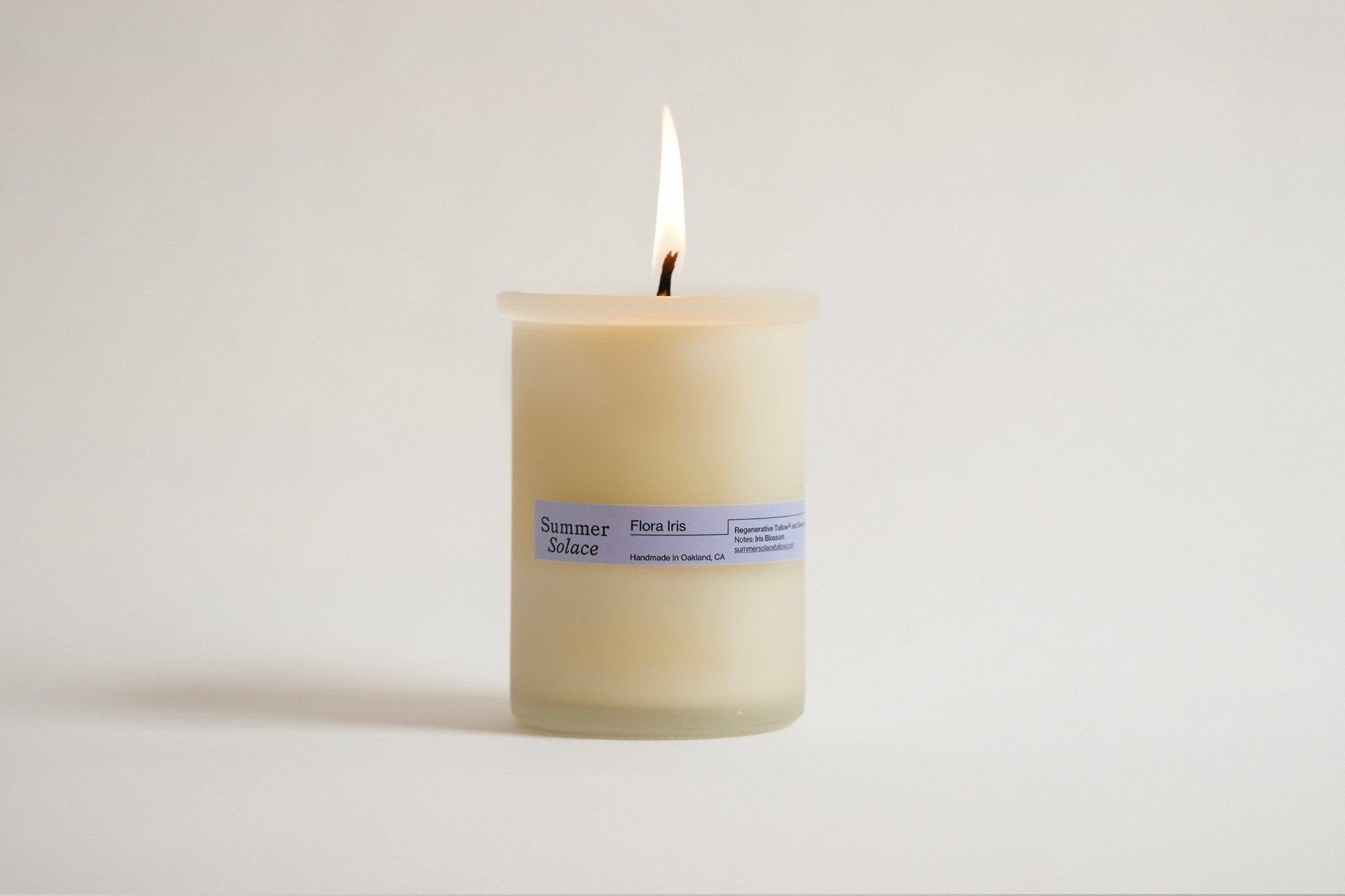 Flora Iris Tallow Candle with Orris & Palo Santo-zoom-4