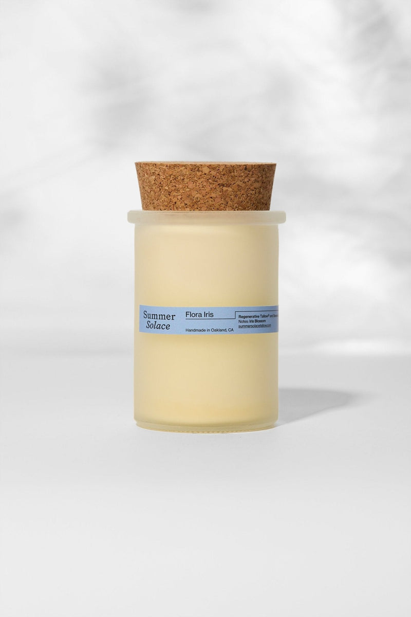 Flora Iris Tallow Candle with Orris & Palo Santo-zoom-
