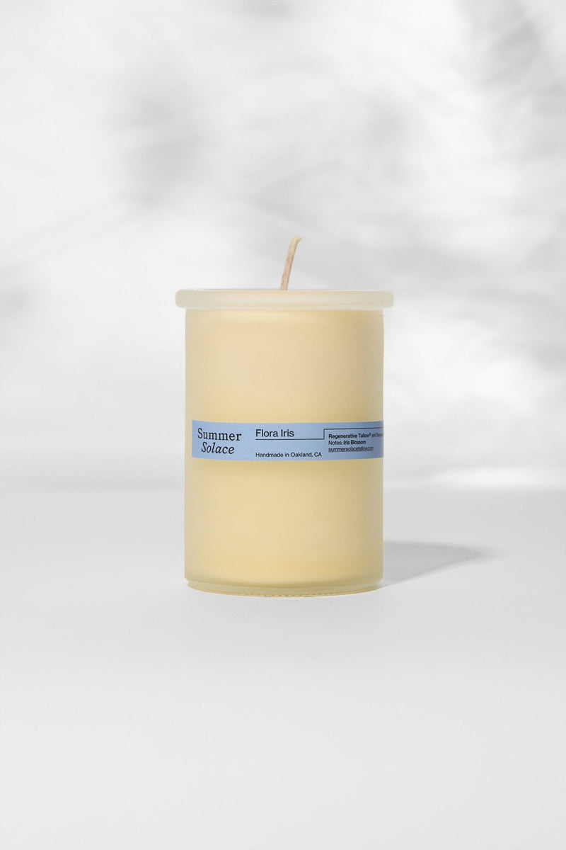 Flora Iris Tallow Candle with Orris & Palo Santo-zoom-