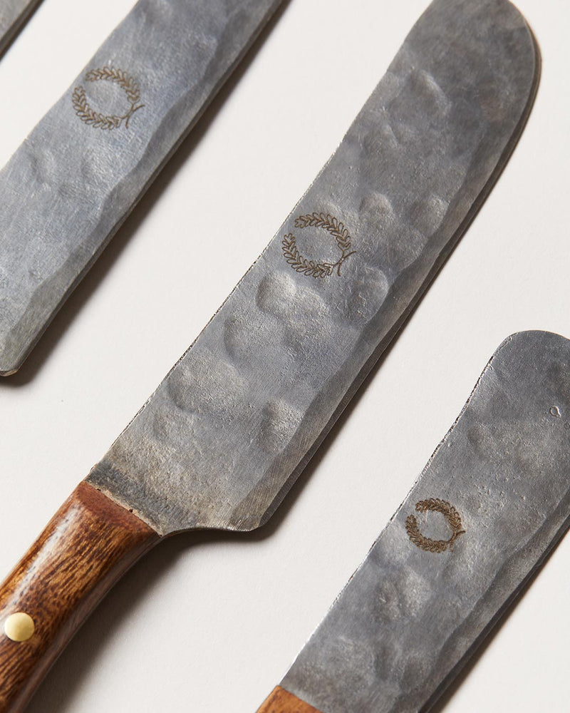 Artisan Forged Cheese Knives Set of Four-zoom-