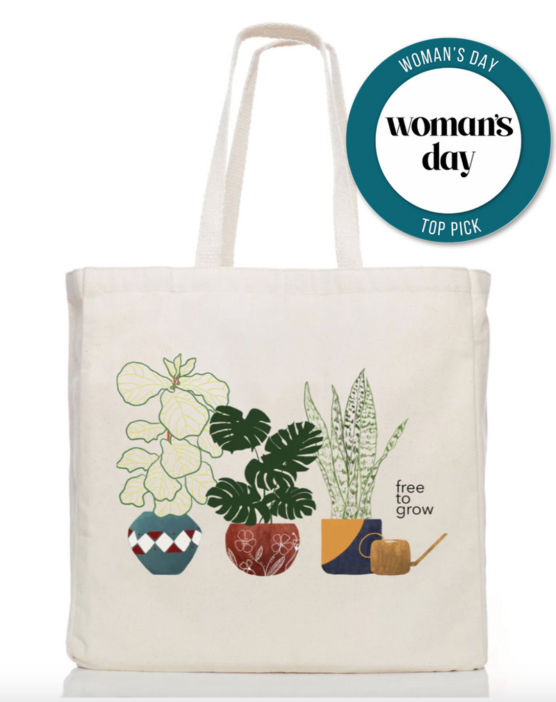 Free to Grow Houseplant Tote Bag-zoom-