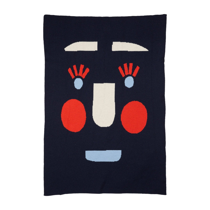 Funny Face Baby Blanket-zoom-