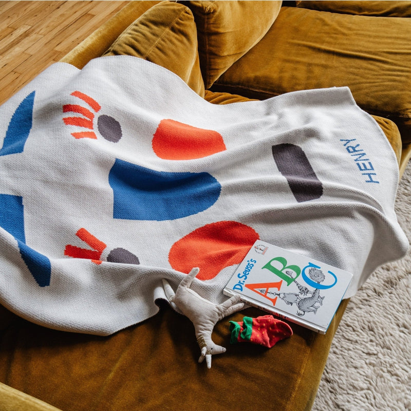 Funny Face Baby Blanket-zoom-