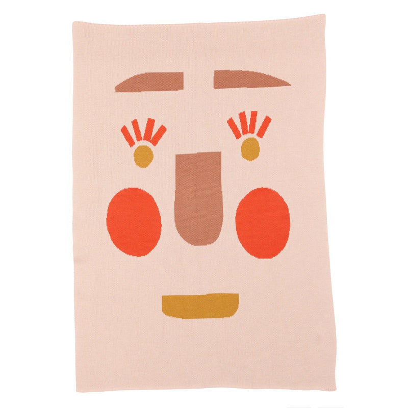 Funny Face Baby Blanket-zoom-