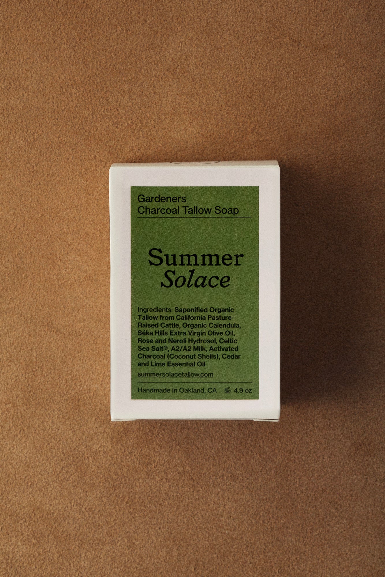 Gardeners Activated Charcoal Tallow Bar Soap-zoom-1