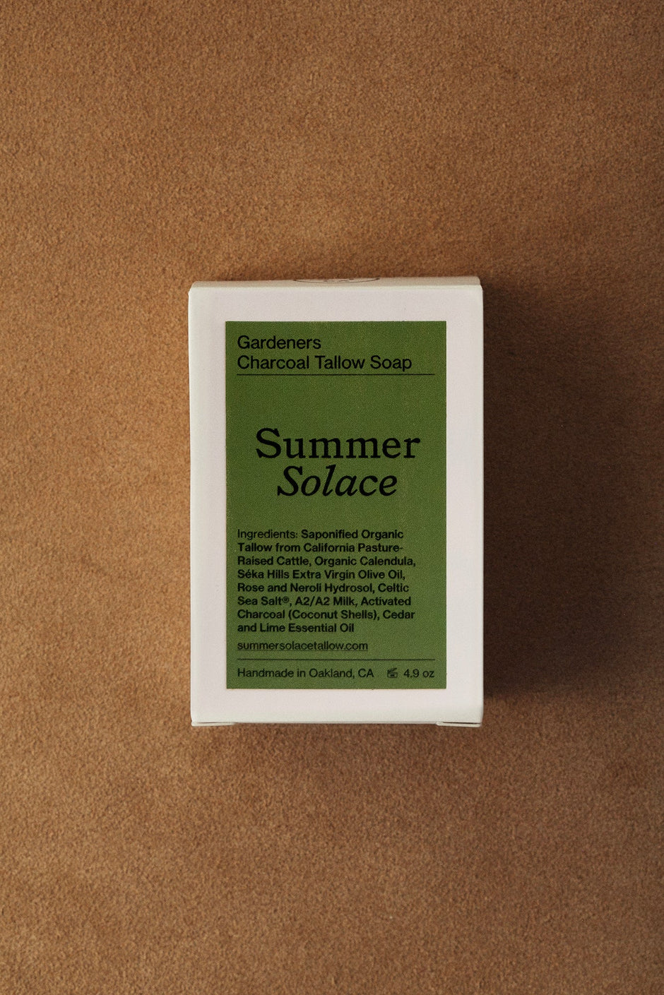Gardeners Activated Charcoal Tallow Bar Soap