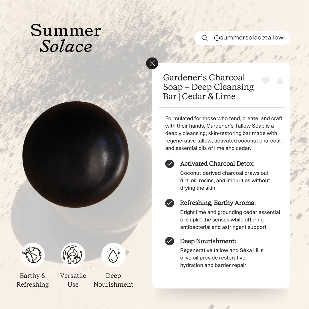 Gardeners Activated Charcoal Sphere Soap-6