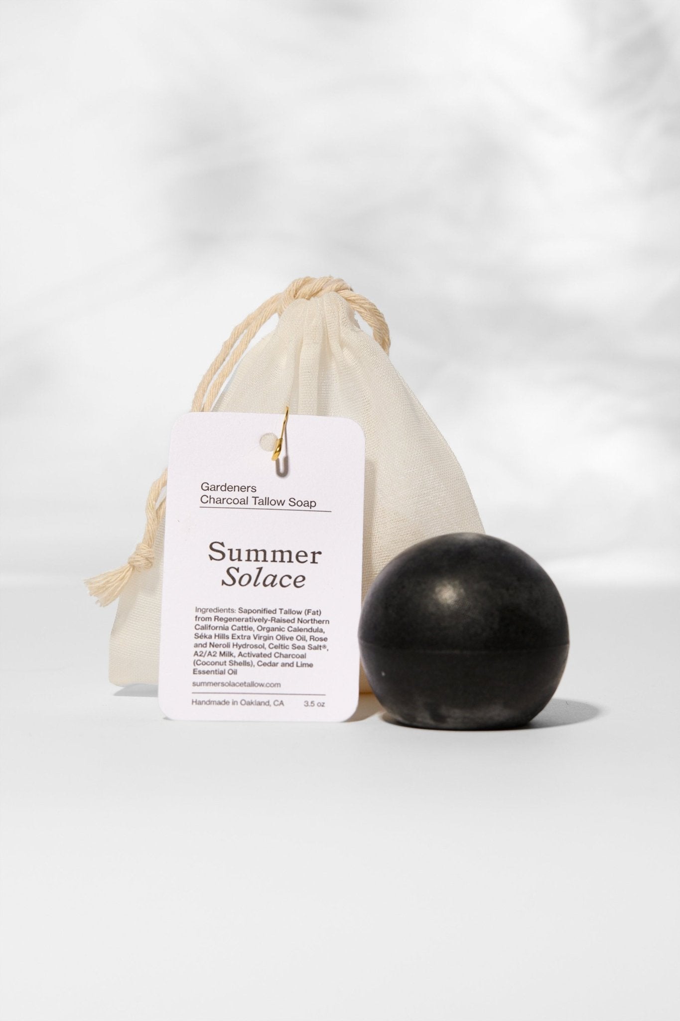 Gardeners Activated Charcoal Sphere Soap