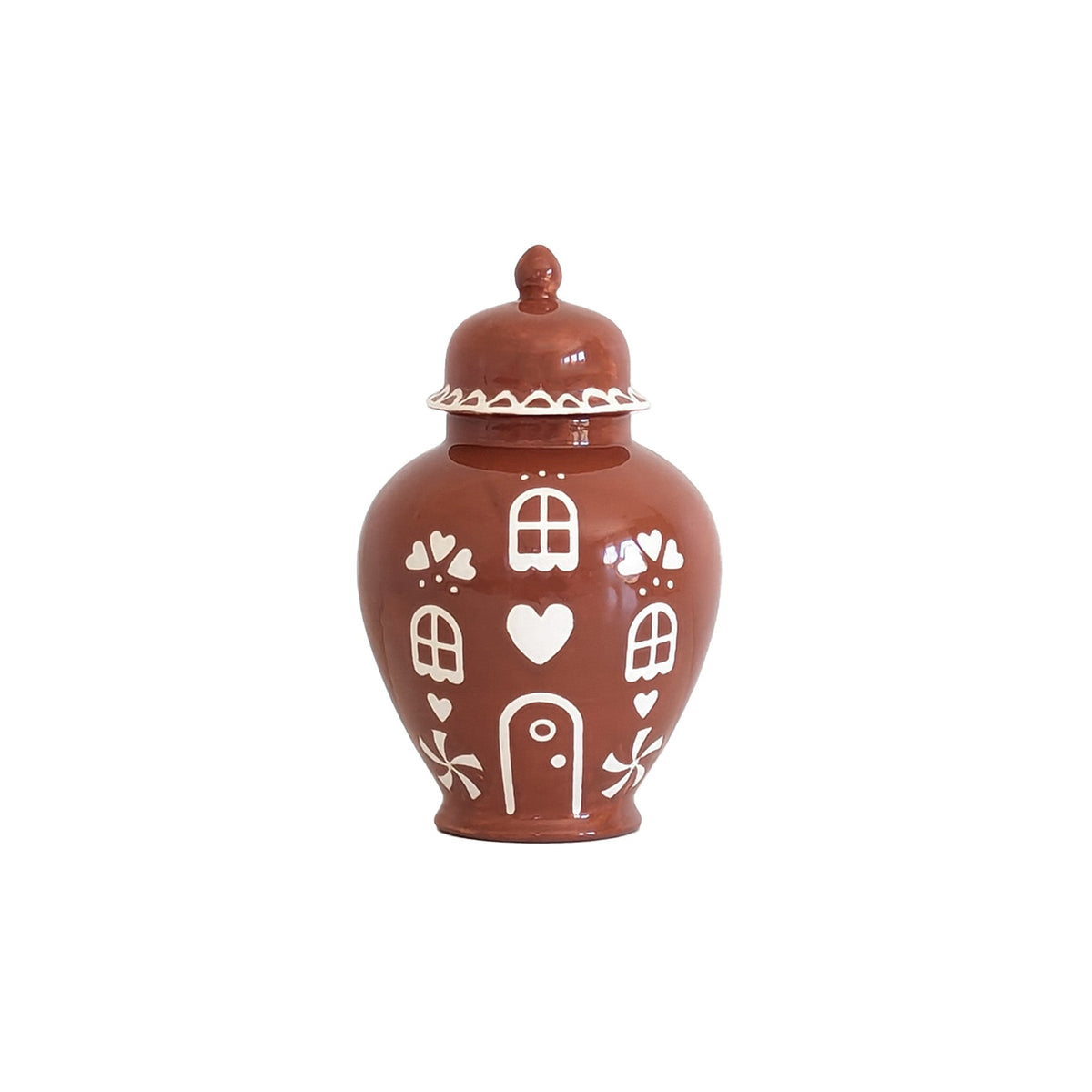 Gingerbread House Ginger Jars-4