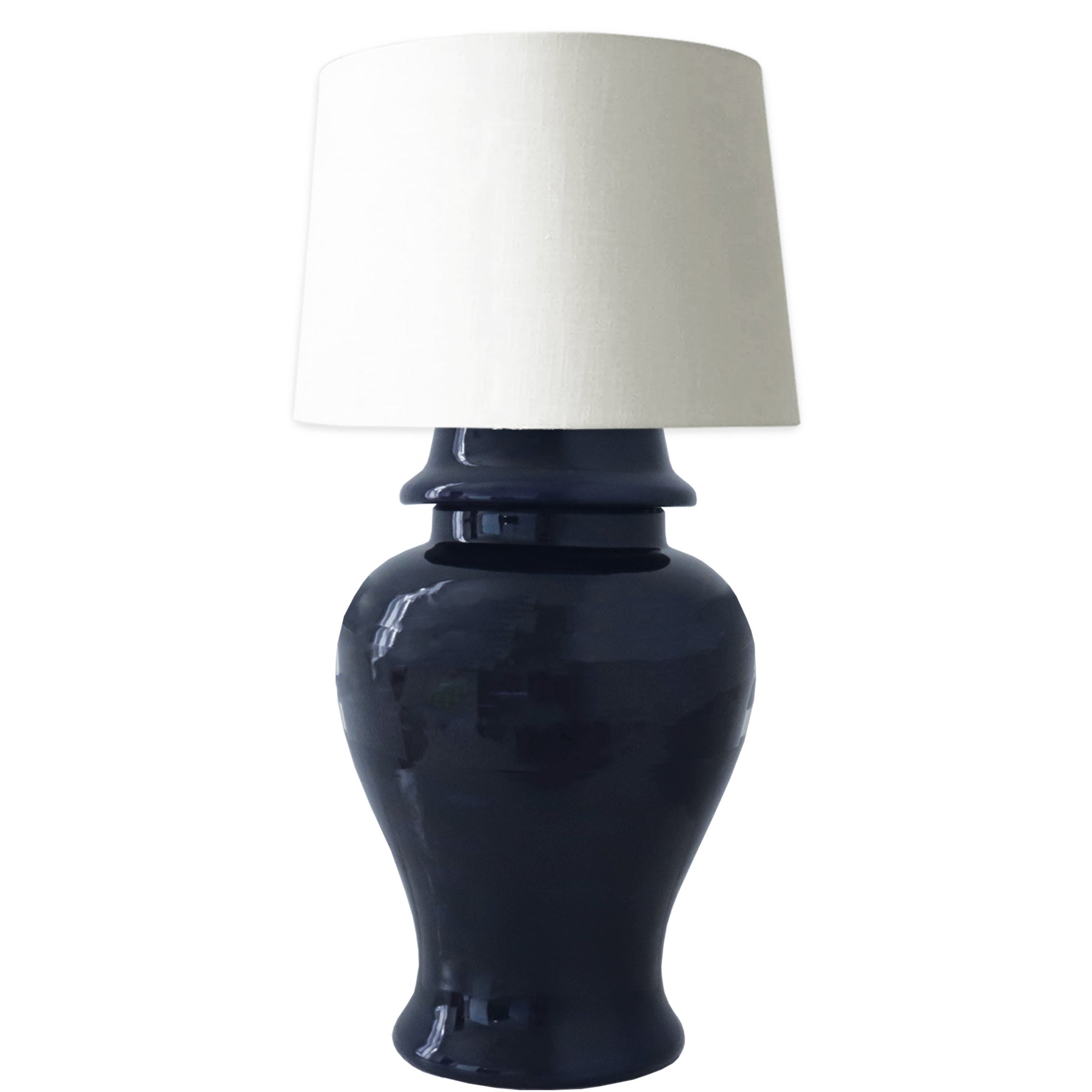 Navy Blue Ginger Jar Lamp-zoom-1