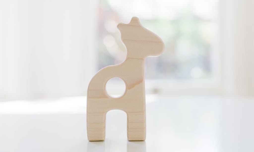 Giraffe Wooden Baby Grasping Toy-zoom-1