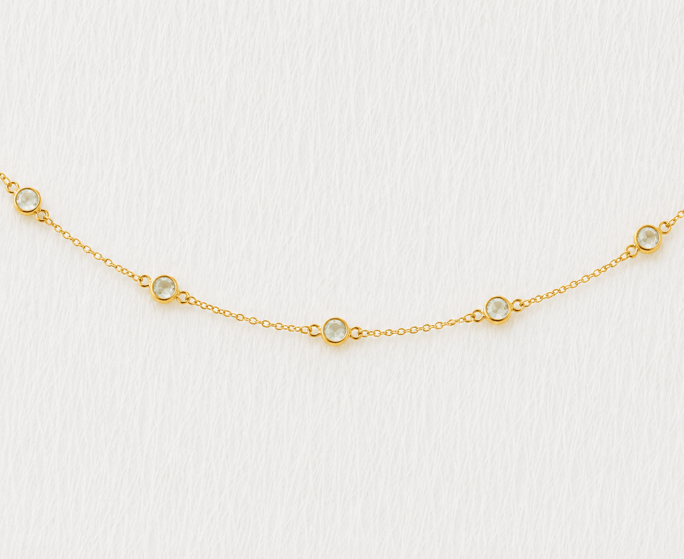 March Birthstone Aquamarine Bracelet | Sterling Silver & Gold Gemstone Jewelry - Aware House
