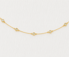 March Birthstone Aquamarine Bracelet | Sterling Silver & Gold Gemstone Jewelry - Aware House