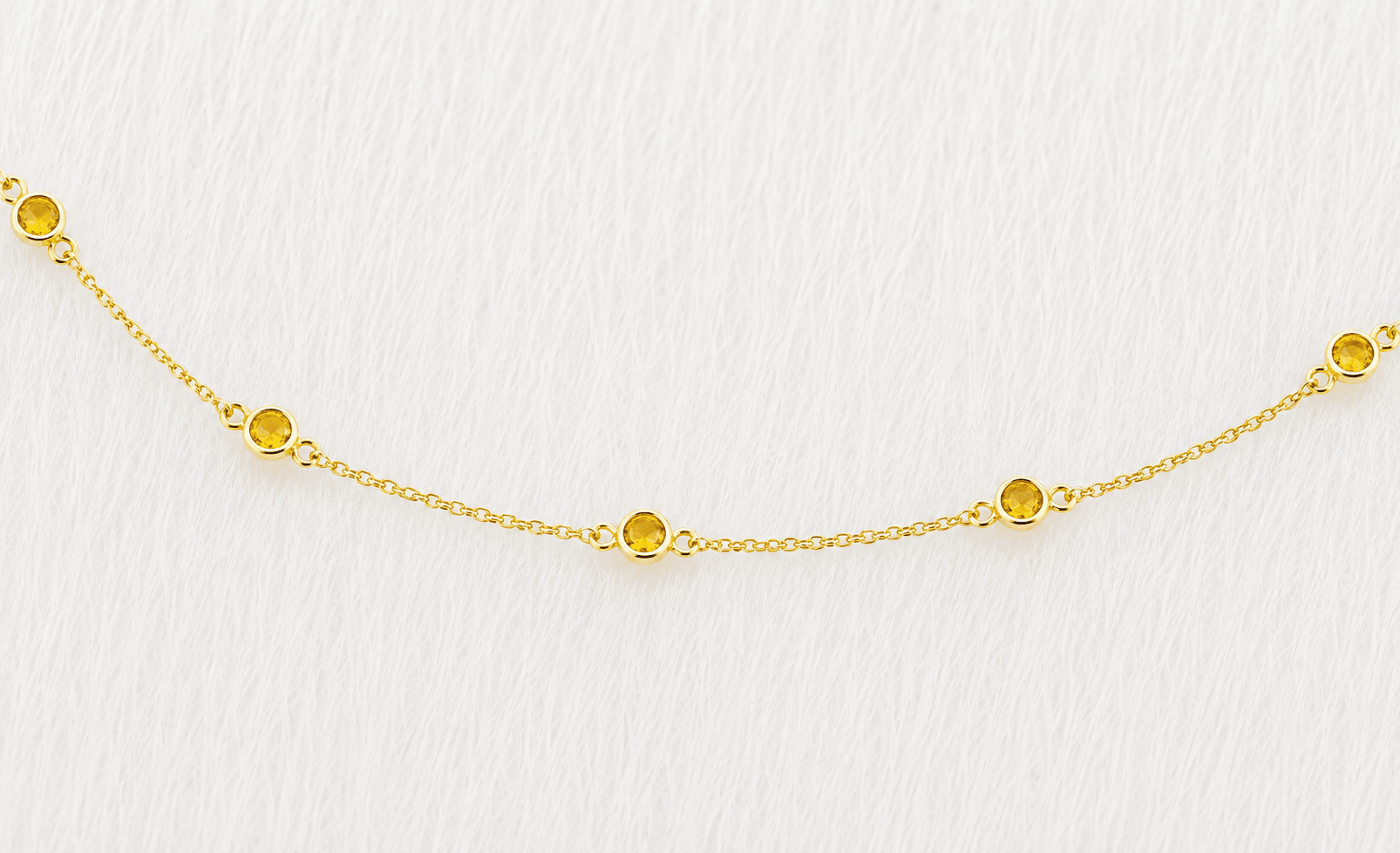 November Birthstone Citrine Bracelet | Sterling Silver & Gold Gemstone Jewelry - Aware House