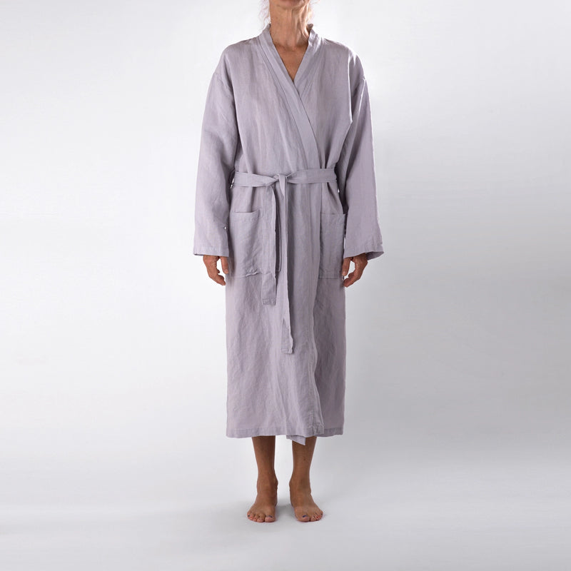 Linen Bath Robe-zoom-