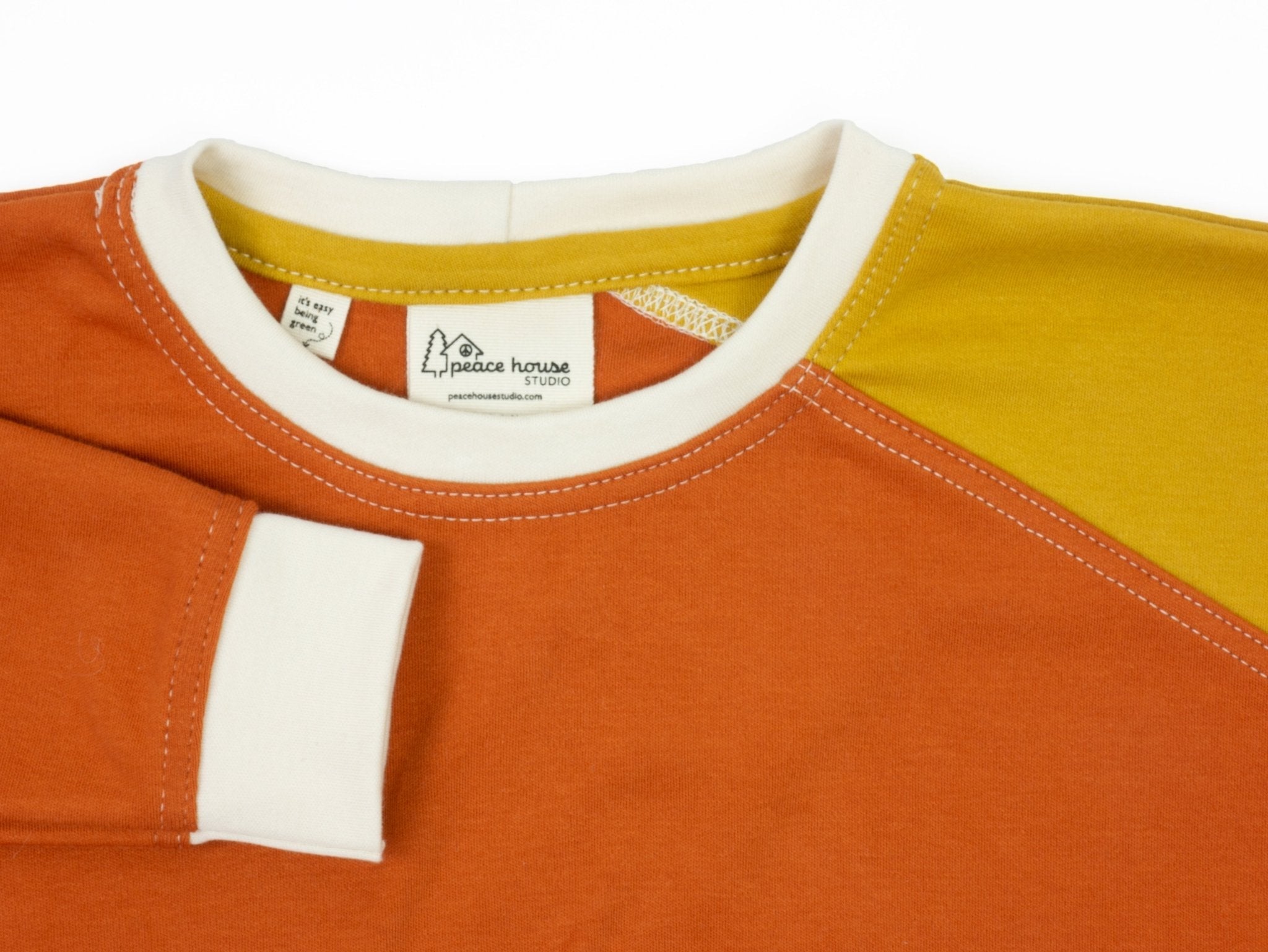 Big Kid Diagonal Colorblock Sweatshirt | Organic Cotton Colorblock Kids Sweatshirt - Aware House