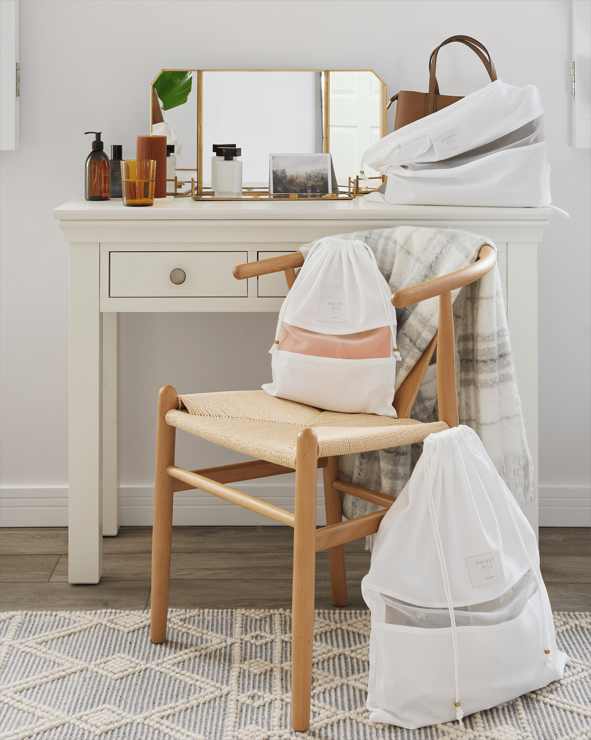 Mixed Organic Cotton Dust Bags | Set of Three-zoom-4